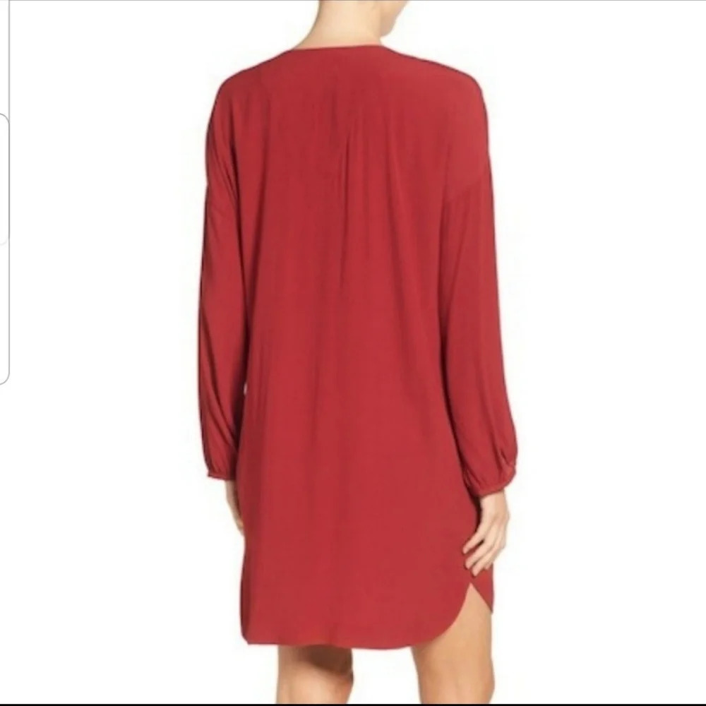 Madewell Du Jour Red Tunic Dress - Picture 7 of 7